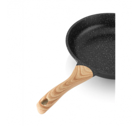 ETA Pan | ETA692990000 TITANIUM II | Universal | Diameter 28 cm | Electric, induction, gas, glass ceramics | Suitable for induction hob | Fixed handle | Black