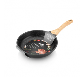 ETA Pan | ETA792990000 TITANIUM II | Universal | Diameter 24 cm | Electric, induction, gas, glass ceramics | Suitable for induction hob | Fixed handle | Black