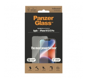 PanzerGlass | Screen protector | Apple | iPhone 14/13/13 Pro | Tempered Glass | Transparent | Fingerprint resistant; Diamond strength; Ultra-Wide Fit