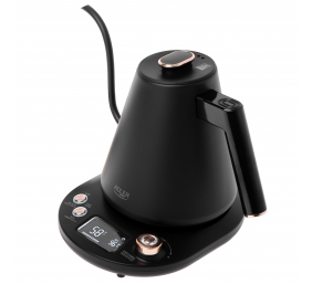 Adler Kettle | AD 1349 | Electric | 1100 W | 1 L | Stainless steel | 360° rotational base | Black/Gold