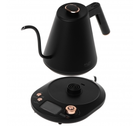 Adler Kettle | AD 1349 | Electric | 1100 W | 1 L | Stainless steel | 360° rotational base | Black/Gold