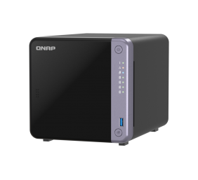 QNAP Cost-effective 4-bay 10GbE NAS | TS-432X-4G | Alpine | AL524 | Processor frequency 2 GHz | 4 GB | DDR4 SODIMM | 90W adapter (12VDC), 100-240VAC