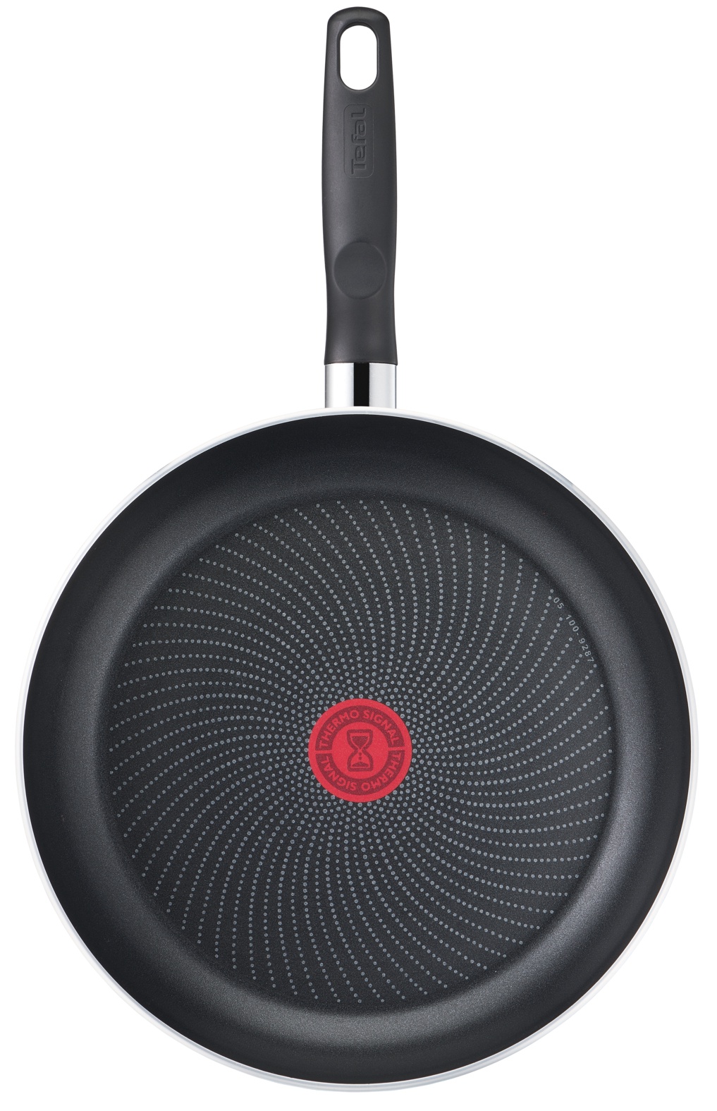 TEFAL Super Start Pan | C2730653 | Frying | Diameter 28 cm | Suitable for induction hob | Fixed handle | Black