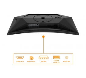 AOC C27G4ZXU | 27 " | VA | FHD | 16:9 | 280 Hz | 1 ms | 1920 x 1080 pixels | 300 cd/m² | HDMI ports quantity 2