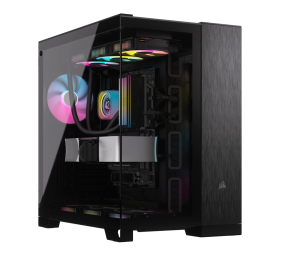 Corsair Dual Chamber PC Case | 6500X | Black/Obsidian Aluminum | Mid-Tower | Power supply included No | ATX