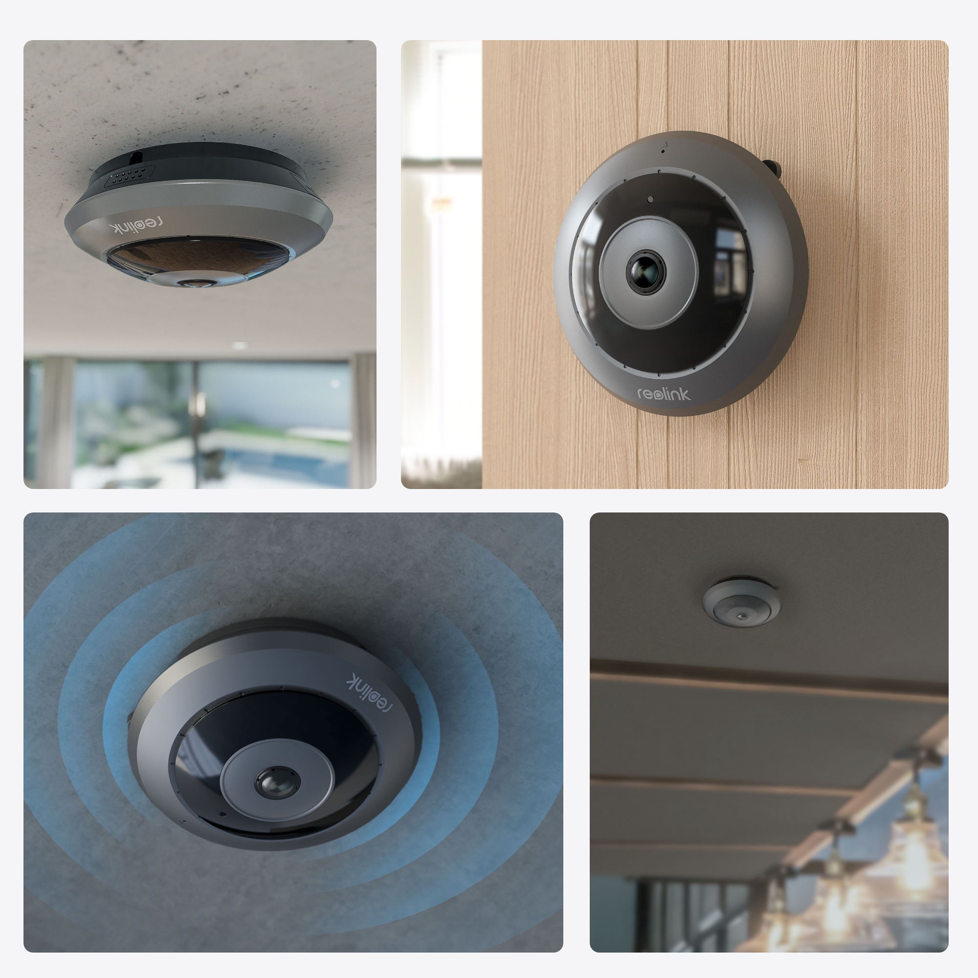 Reolink | 360° Panoramic Indoor Fisheye Camera | Fisheye Series W520 | Fisheye | 6 MP | 1.98mm/F2.0 | H.265 | MicroSD, max. 512 GB