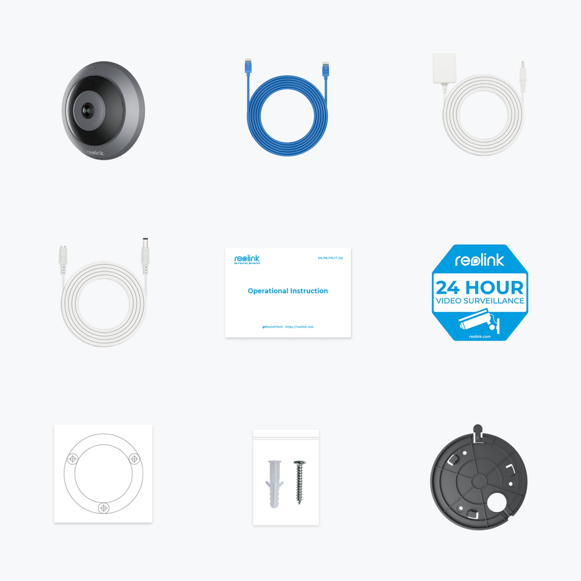Reolink | 360° Panoramic Indoor Fisheye Camera | Fisheye Series W520 | Fisheye | 6 MP | 1.98mm/F2.0 | H.265 | MicroSD, max. 512 GB