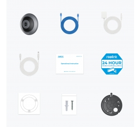 Reolink | 360° Panoramic Indoor Fisheye Camera | Fisheye Series W520 | Fisheye | 6 MP | 1.98mm/F2.0 | H.265 | MicroSD, max. 512 GB