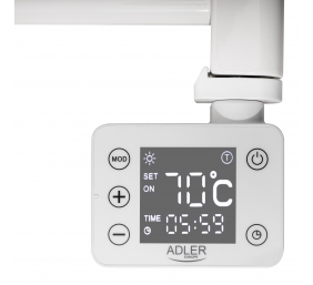 Adler LED Electric Bathroom Radiator | AD 7823 | Radiator | 400 W | White | IP24