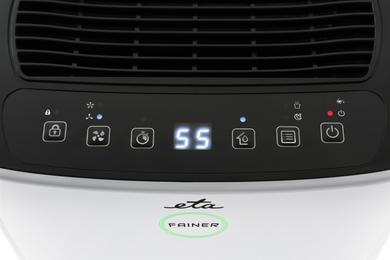 ETA Dehumidifier | ETA263090000 Fainer | Power 180 W | Suitable for rooms up to 150 m³ | Suitable for rooms up to 60 m² | Water tank capacity 2 L | White
