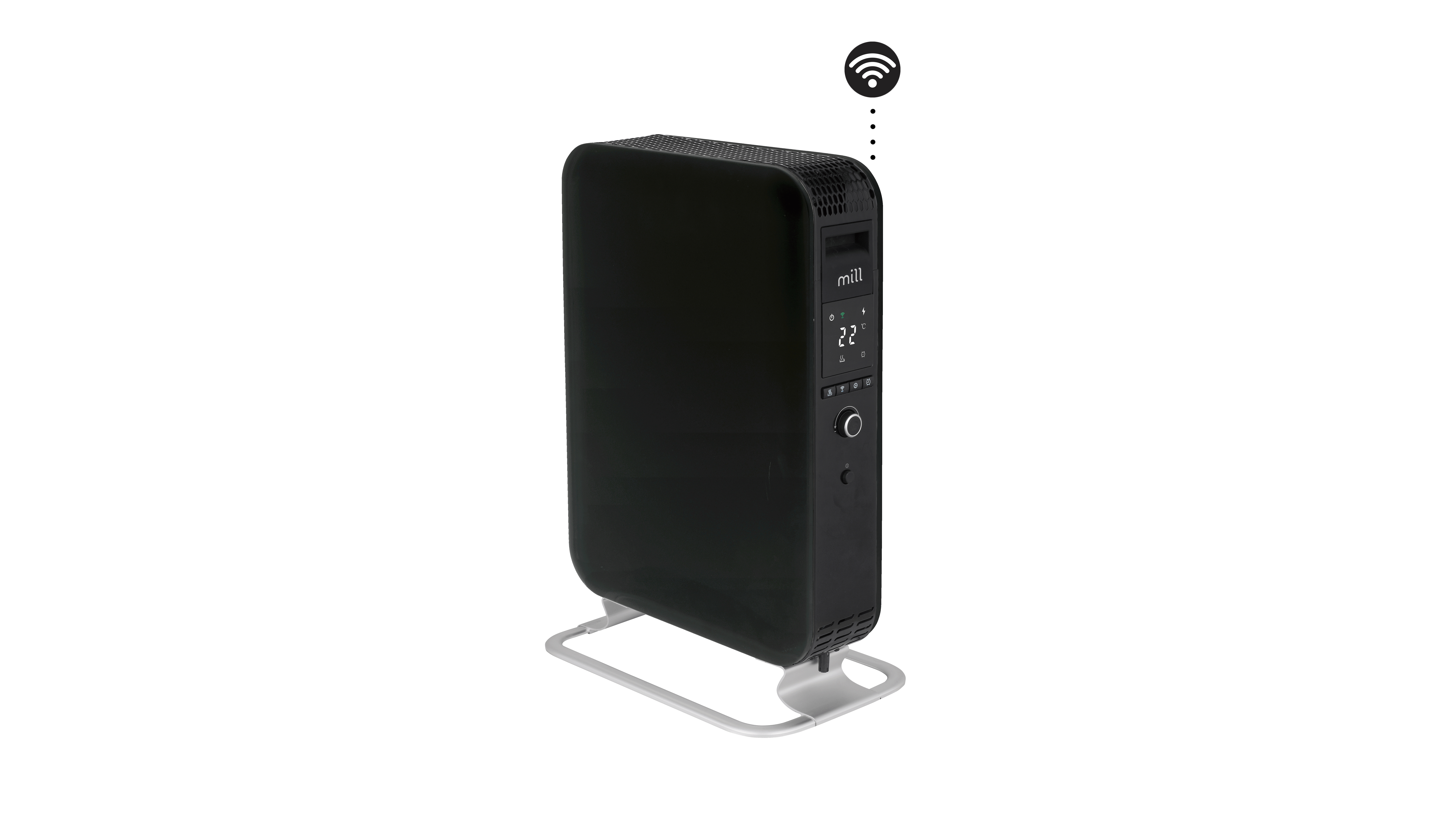 Mill WiFI GEN3 Oil Filled Radiator | OIL2000WIFI3 | Oil Filled Radiator | 2000 W | Number of power levels 3 | Black