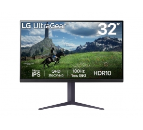 LG 32GS85Q-B | 32 " | IPS | QHD | 16:9 | 180 Hz | 1 ms | 2560 x 1440 pixels | 350 cd/m² | HDMI ports quantity 2