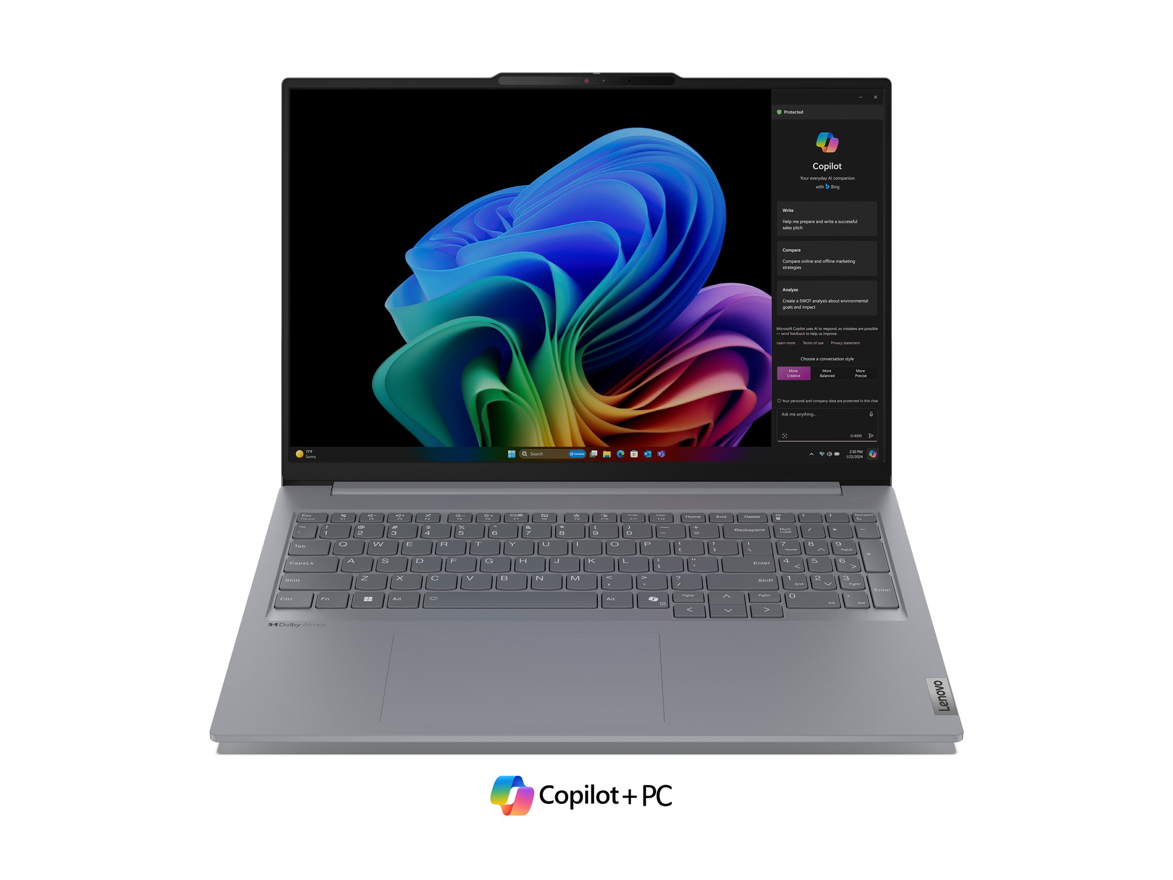 Lenovo ThinkBook 16 G7 QOY | Luna Grey | 16 " | IPS | WUXGA | 1920 x 1200 pixels | Anti-glare | Snapdragon X Plus | X1P-42-100 | 32 GB | Soldered LPDDR5x | Solid-state drive capacity 1000 GB | Qualcomm Adreno GPU | Windows 11 Pro | 802.11be | Bluetooth ve