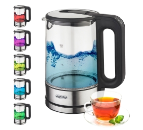 Mesko | Kettle | MS 1301b | Electric | 1850 W | 1.7 L | Glass | 360° rotational base | Black