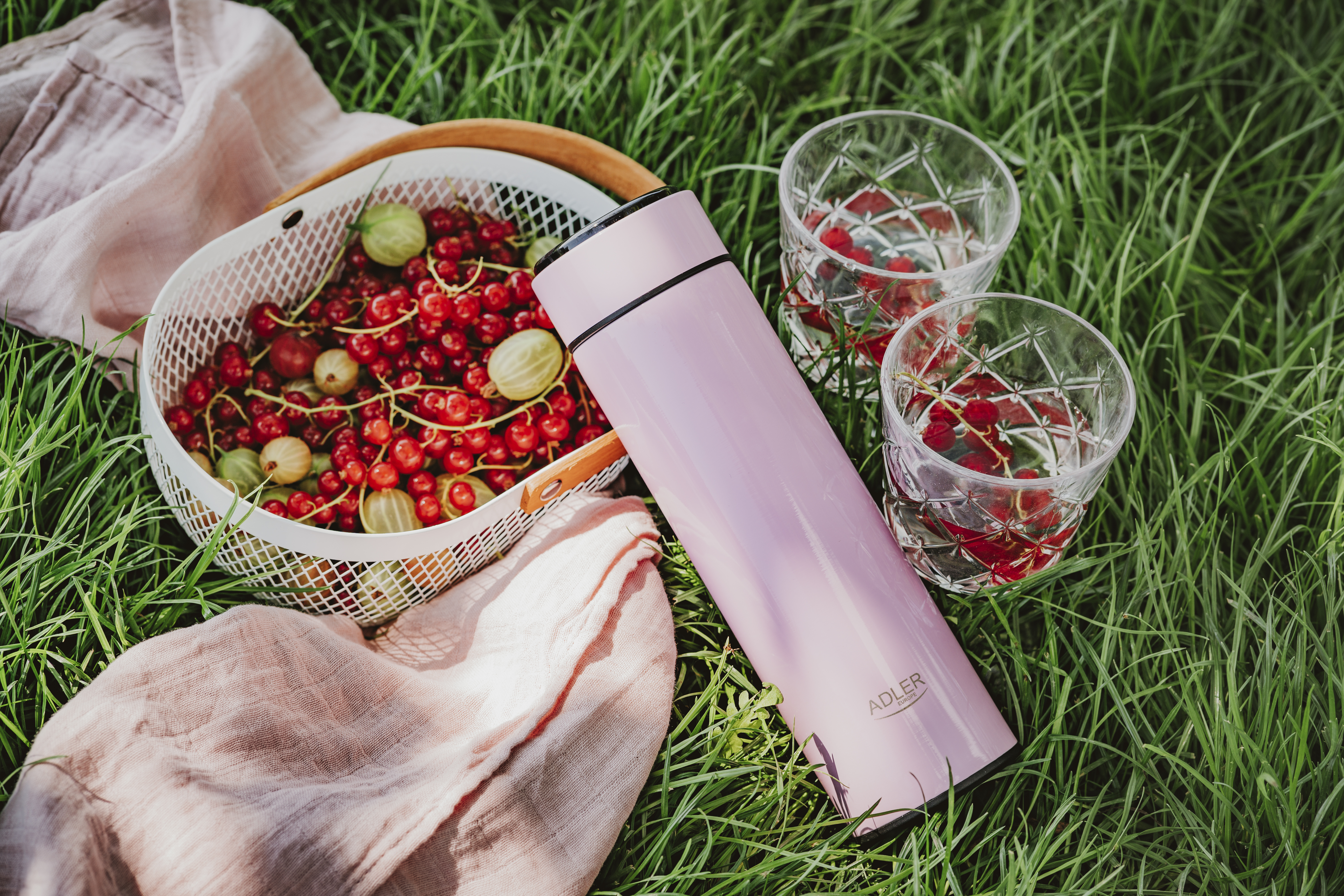 Adler | Thermal Flask | AD 4506p | Material Stainless steel/Silicone | Pink