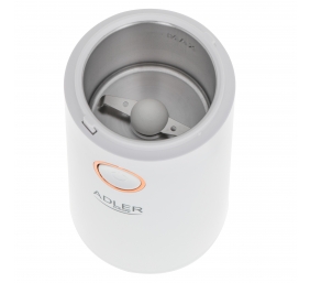 Adler | Coffee grinder | AD4446wg | 150 W | Coffee beans capacity 75 g | Lid safety switch | White