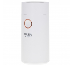 Adler | Coffee grinder | AD4446wg | 150 W | Coffee beans capacity 75 g | Lid safety switch | White