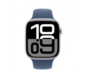 Apple Watch Series 10 | Smart watch | GPS (satellite) | Always-On Retina display | 46mm | Waterproof | Silver