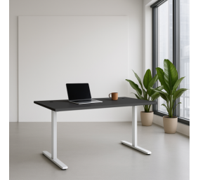 Reguliuojamo aukščio stalas Up Up Bjorn Baltas, Stalviršis L Juodas