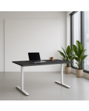Reguliuojamo aukščio stalas Up Up Bjorn Baltas, Stalviršis M Juodas