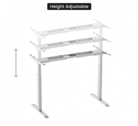 Reguliuojamo aukščio stalas Up Up Bjorn Baltas, Stalviršis M Juodas