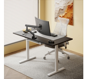 Reguliuojamo aukščio stalas Up Up Bjorn Baltas, Stalviršis M Juodas