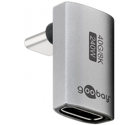 Goobay 74442 USB-C™ Adapter Vertical 90° Long, USB4™ | Goobay