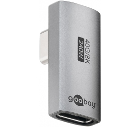 Goobay 74443 USB-C™ Adapter Vertical 90° Rotated, USB4™ | Goobay