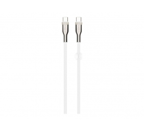 Fixed | Braided Cable USB-C/USB-C, 2m, 100W | FIXDB-CC2-WH