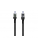 Fixed | Cable USB-C/USB-C with display, PD support, 1.2m, USB 2.0, 100W | FIXDD-CC12-BK