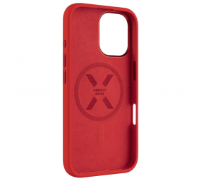 Fixed MagFlow | Back cover | Apple | iPhone 16 | Liquid silicon | Red