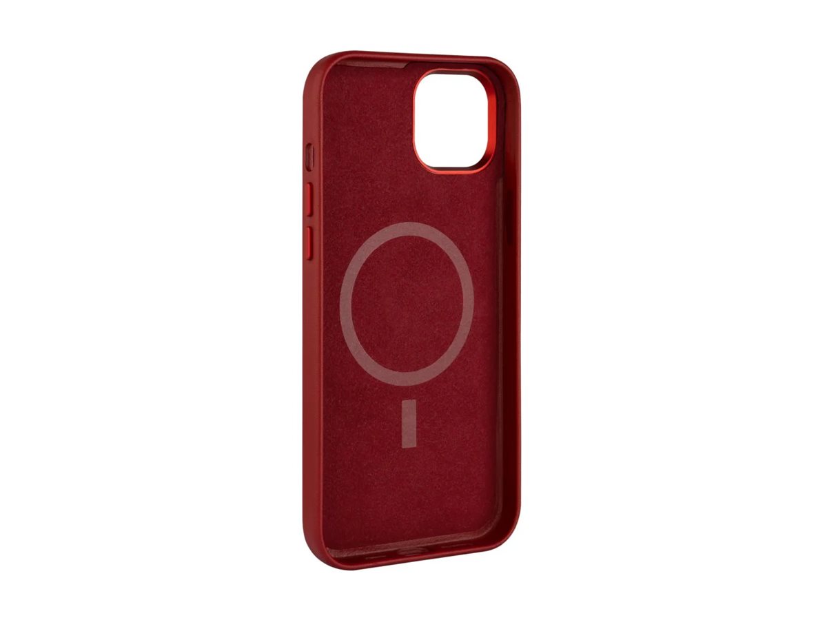 Fixed MagLeather | Back cover | Apple | iPhone 16 Pro Max | Leather | Red