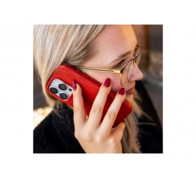 Fixed MagLeather | Back cover | Apple | iPhone 16 Pro Max | Leather | Red