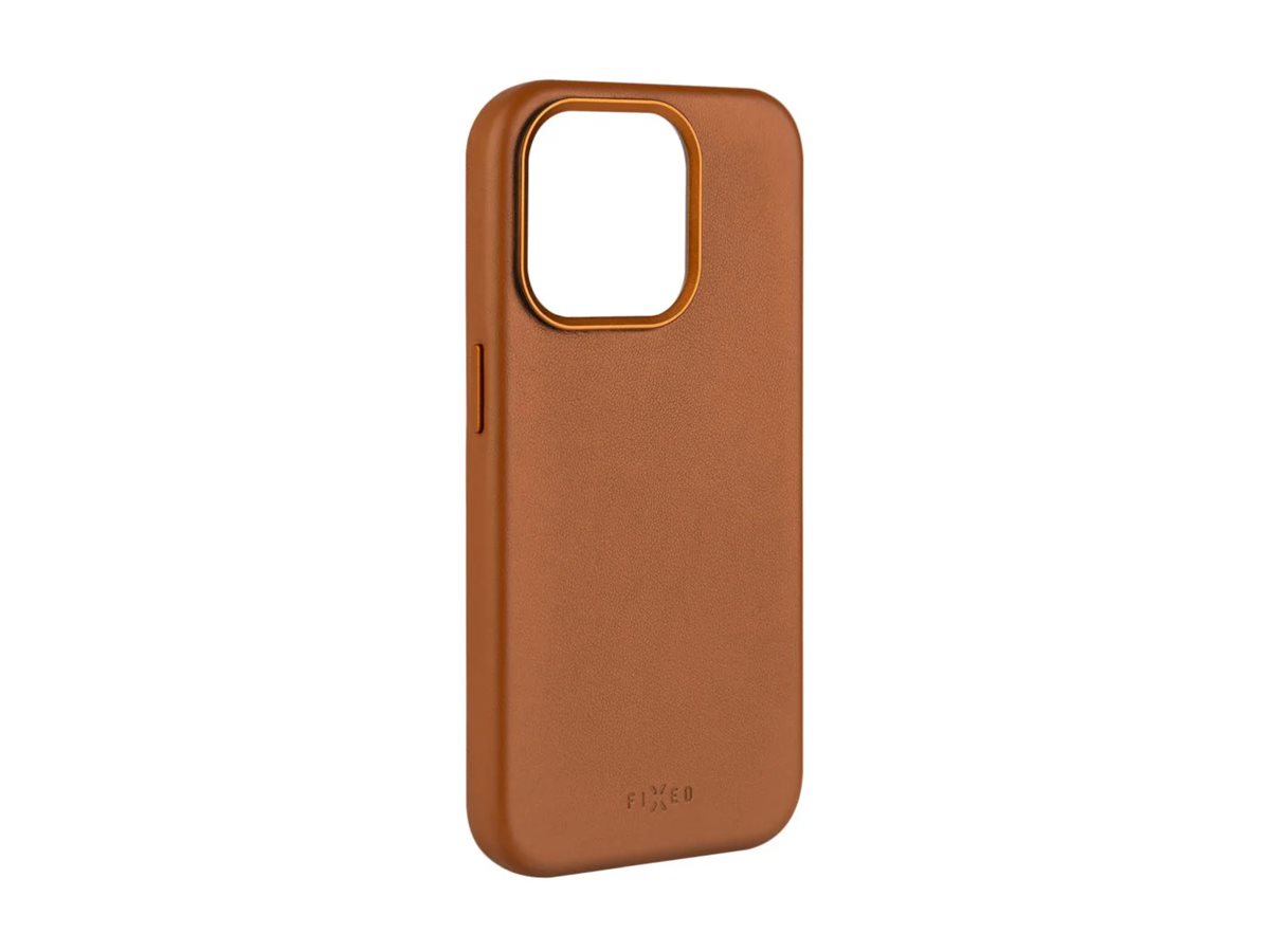 Fixed MagLeather | Back cover | Apple | iPhone 16 Pro | Leather | Brown