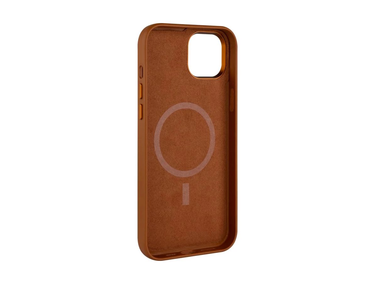Fixed MagLeather | Back cover | Apple | iPhone 16 Pro | Leather | Brown