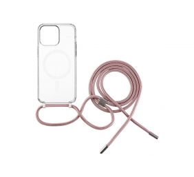Fixed | MagPure Neck | Back Cover with Lanyard | Apple | iPhone 16 | TPU | Clear, Pink
