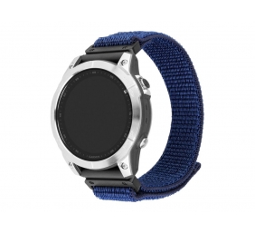 Fixed | Sporty Strap for Garmin QuickFit 26mm | 160-210 mm | Dark blue | Nylon