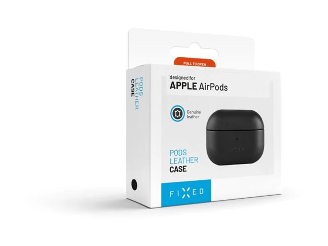 Fixed | Earbuds Case with MagSafe Support | Apple AirPods Pro 2/Pro 2 (USB-C) | Black | Leather