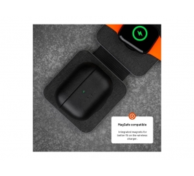 Fixed | Earbuds Case with MagSafe Support | Apple AirPods Pro 2/Pro 2 (USB-C) | Black | Leather