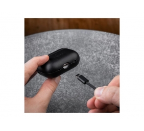 Fixed | Earbuds Case with MagSafe Support | Apple AirPods Pro 2/Pro 2 (USB-C) | Black | Leather