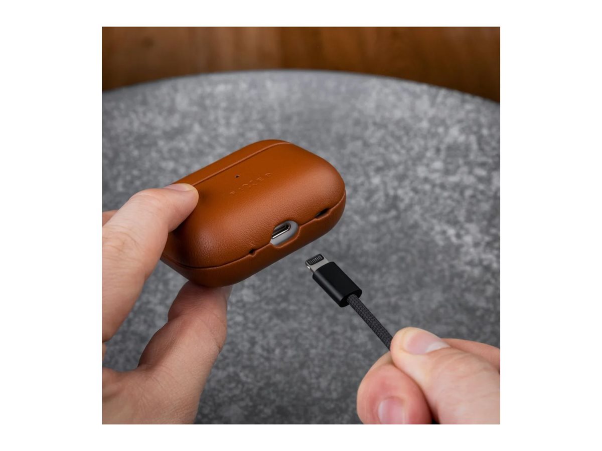 Fixed | Earbuds Case with MagSafe Support | Apple AirPods Pro 2/Pro 2 (USB-C) | Brown | Leather