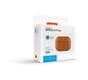 Fixed | Earbuds Case with MagSafe Support | Apple AirPods Pro 2/Pro 2 (USB-C) | Brown | Leather