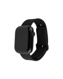Fixed | Sporty Strap Set for Apple Watch 42/44/45mm | 170-235 mm | Black | Silicone