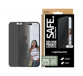 PanzerGlass Screen protector | Apple | iPhone 16 Plus | Glass | Black | Ultra-Wide Fit