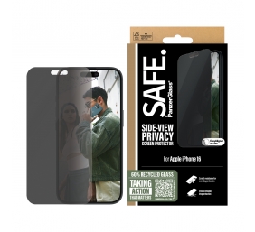 PanzerGlass Screen protector | Apple | iPhone 16 | Glass | Black | Ultra-Wide Fit