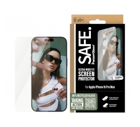 PanzerGlass Screen protector | Apple | iPhone 16 Pro Max | Glass | Transparent | Ultra-Wide Fit