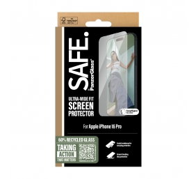 PanzerGlass Screen protector | Apple | iPhone 16 Pro | Glass | Transparent | Ultra-Wide Fit