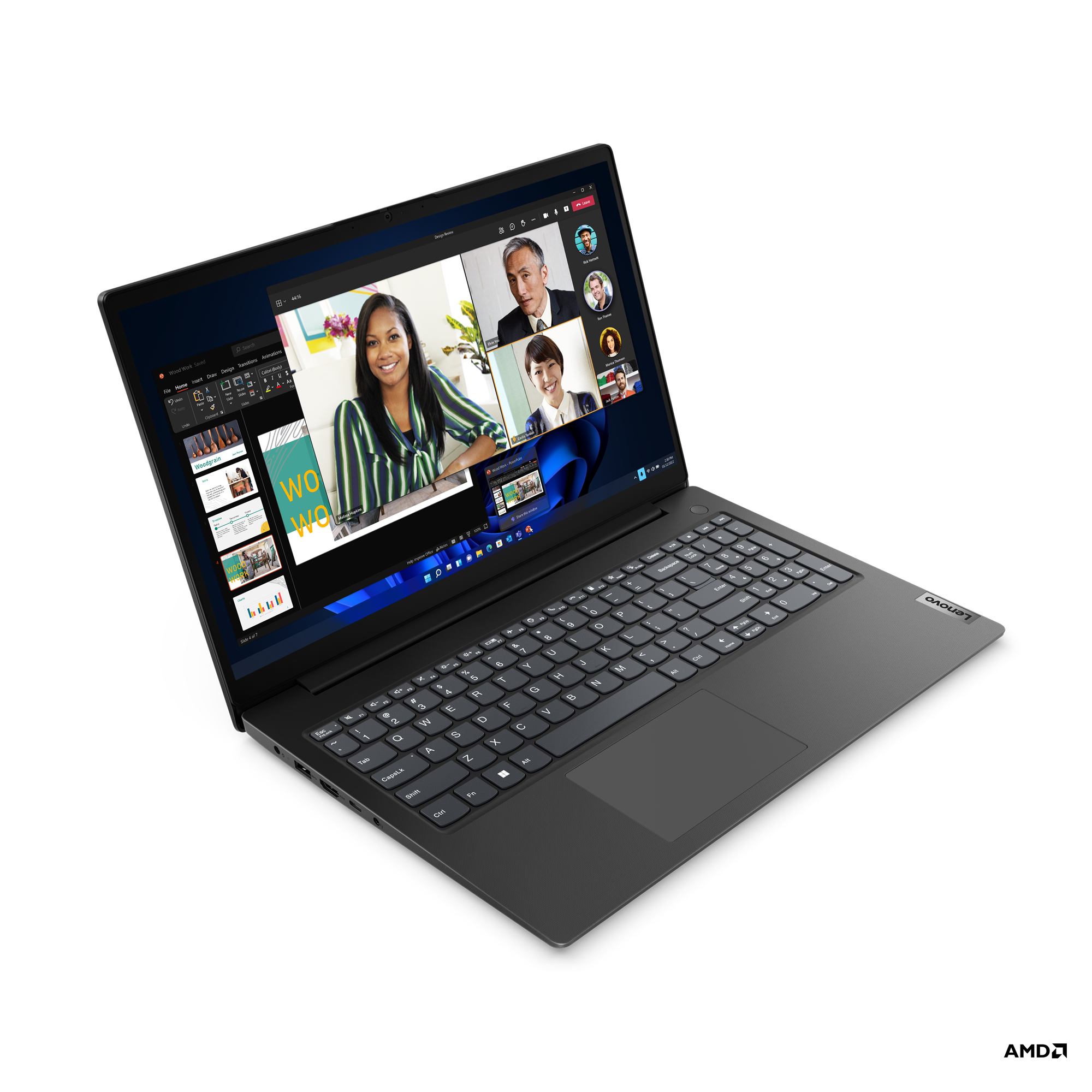 Lenovo Essential V15 G4 AMN | Black | 15.6 " | IPS | FHD | 1920 x 1080 pixels | Anti-glare | AMD Ryzen 5 | 7520U | 16 GB | Soldered LPDDR5 | 512 GB | AMD Radeon 610M Graphics | Windows 11 Pro | 802.11ax | 5.2 | English | Warranty 24 month(s) | Battery war