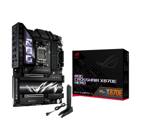 Asus ROG CROSSHAIR X870E HERO | Processor family AMD | Processor socket AM5 | DDR5 | Supported hard disk drive interfaces SATA, M.2 | Number of SATA connectors 4