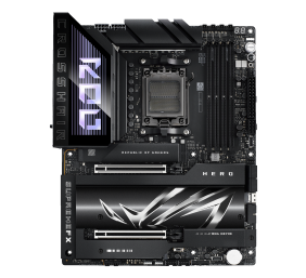 Asus ROG CROSSHAIR X870E HERO | Processor family AMD | Processor socket AM5 | DDR5 | Supported hard disk drive interfaces SATA, M.2 | Number of SATA connectors 4